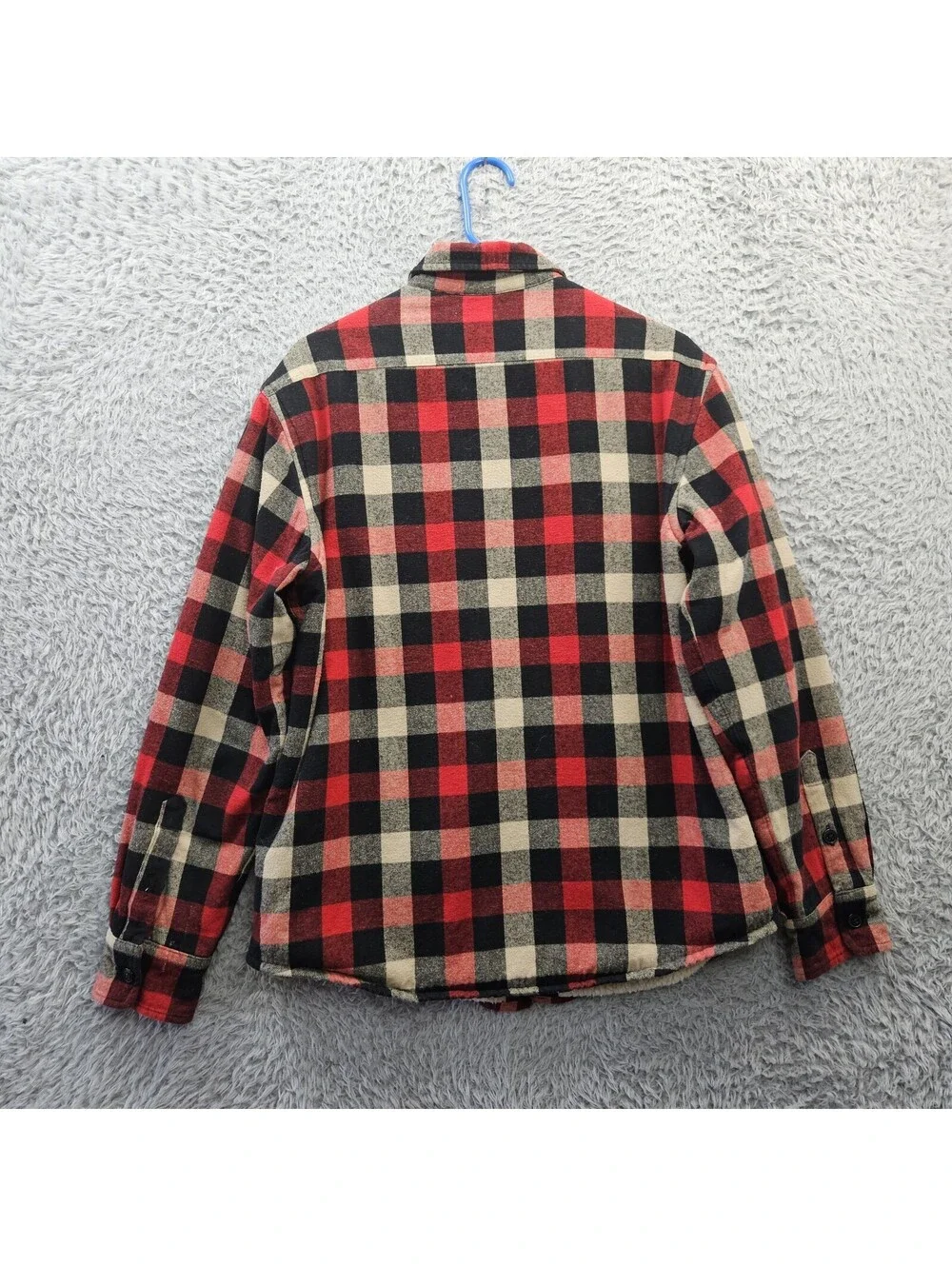 J.CREW Authentic Outerwear Sherpa Lined Flannel Shirt Jacket Shacket Medium